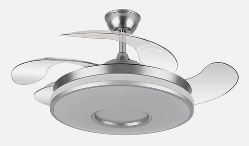 ABRILA DANI Níquel - Ventilador de Techo Aspas Retráctiles 59 W F