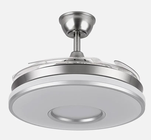 ABRILA DANI Níquel - Ventilador de Techo Aspas Retráctiles 59 W F