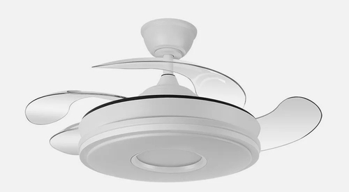 ABRILA DANI Blanco - Ventilador de Techo Aspas Retráctiles 59 W F
