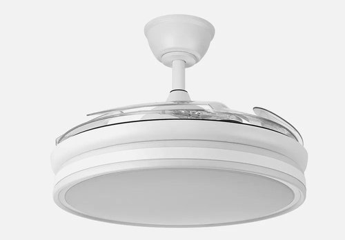 ABRILA Bayomo Blanco - Ventilador de Techo Aspas Retráctiles 72 W A+