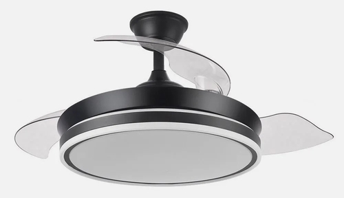 Abrila Bayomo Negro - Ventilador de Techo Aspas Retráctiles 72 W