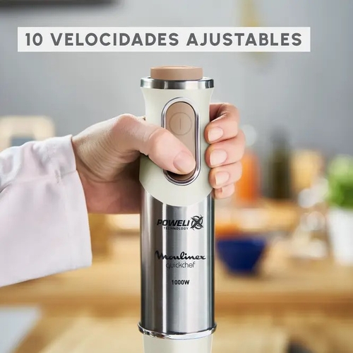 MOULINEX DD655A10 Beige - Batidora de Mano 1000W
