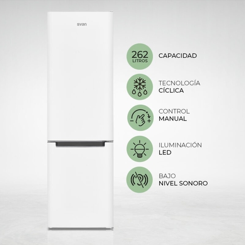 SVAN SC185502E Blanco - Frigorífico Combi Cíclico