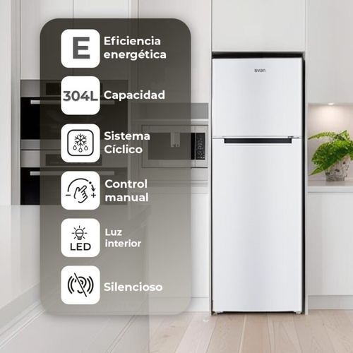 SVAN SF17601E Blanco - Frigorífico Dos Puertas Cíclico