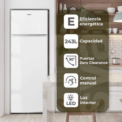 SVAN SF165500E Blanco - Frigorífico Dos Puertas Cíclico