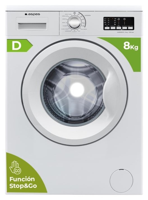 ASPES AL8200DDTDBlanco - Lavadora Carga Frontal 8KG 1200RPM