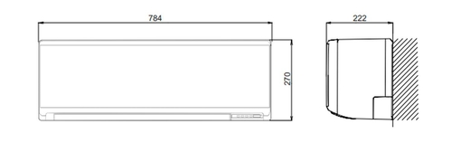 FUJITSU ASY35-KN Blanco - Aire Acondicionado Split 2924 Frig y 3268 Kcal