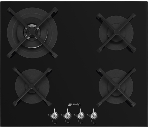 SMEG PV364N Negro - Placa de Gas 60CM Gas Natural