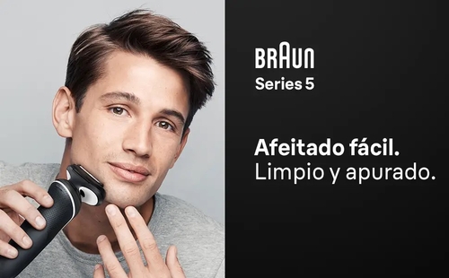 BRAUN SERIES 5 51-W1000S Negro - Afeitadora Sin Cable