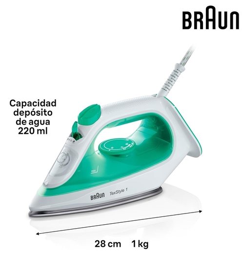 BRAUN SI 1040 GR Verde - Plancha de Vapor 2000W