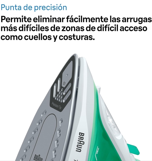 BRAUN SI 1040 GR Verde - Plancha de Vapor 2000W