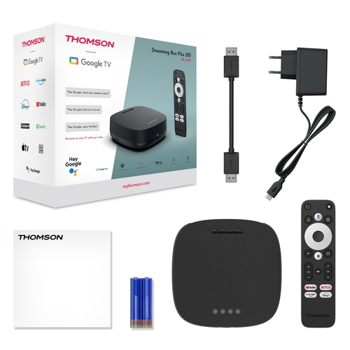 THOMSON STREAMING 270 PLUS Negro - Smart TV Box 4K UHD