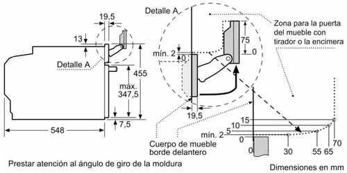 BOSCH CSG7361B1 Negro - Horno Compacto 47L