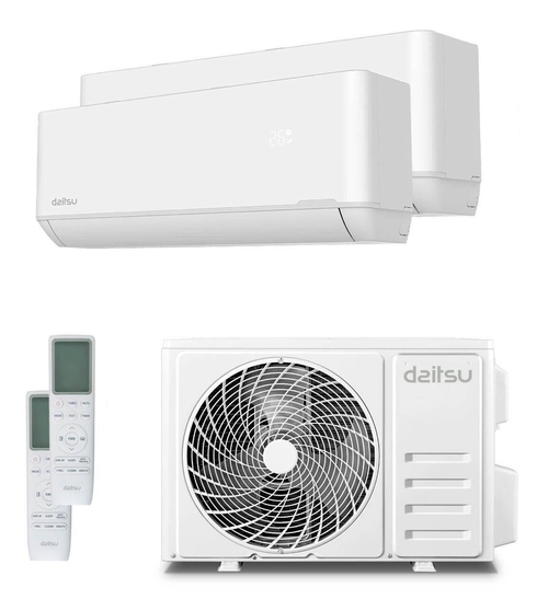 DAITSU DSM 912KDT UE18 Blanco - Aire Acondicionado Split 2x1 2236 Frig y 2924 Kcal