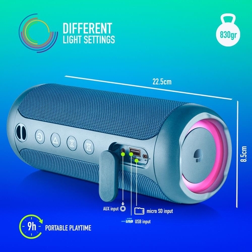 NGS ROLLER FURIA 3 Azul - Altavoz Portátil 60W