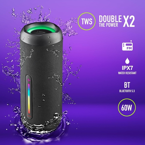NGS ROLLER FURIA 3 Negro - Altavoz Portátil 60W