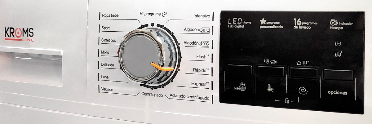 Display lavadora Kromsline KLA-E-1019-WBK